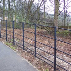 Estate Rail Steel Fencing